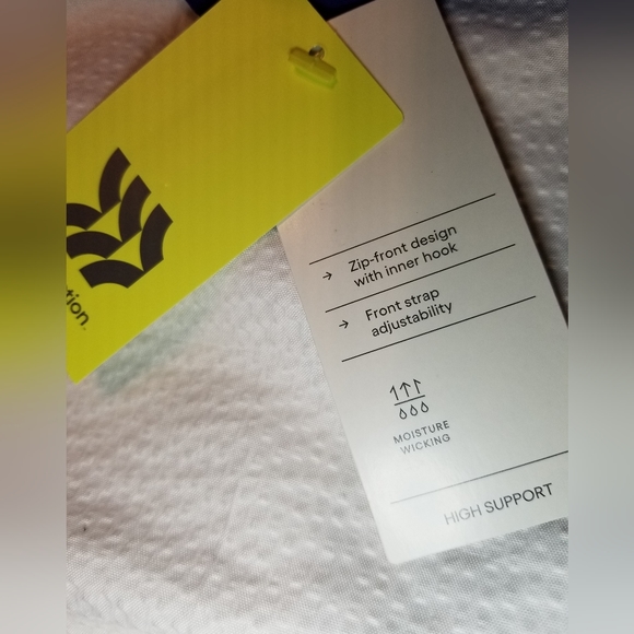 NWT HIGH SUPPORT FRONT ZIP WITH HOOK ADJUSTABLE SPORTS BRA HIGH IMPACT - Picture 3 of 9